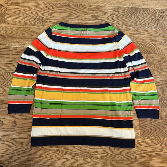 Talbots Striped Lightweight Sweater Size Mp - Picture 5 of 5